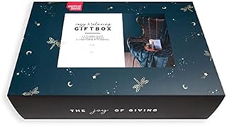 Boîte Cadeau Mistral Home pour Hommes et Femmes, Coffret Cadeau d'anniversaire Comprenant d'une Couverture en Peluche, des Bougies et de Cartes Postales - Boîte Cadeau Festive en Couleur Bleue