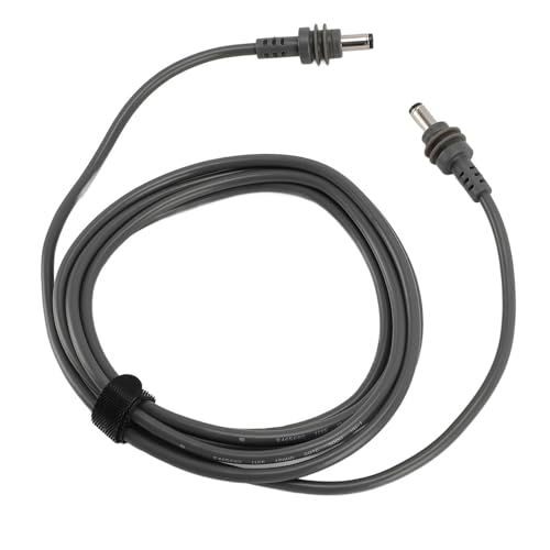 Lazmin112 Cable de Reemplazo Satelital 18AWG, Cable de Corriente de CC de Satélite Gris de Cobre de PVC Fácil para Interiores (#1)