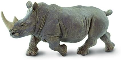 Safari Ltd Wildlife Wonders – White Rhino – Realistic Hand Painted Toy Figurine Model – Quality Construction from Safe and BPA Free Materials – For Ages 3 and Up – Large