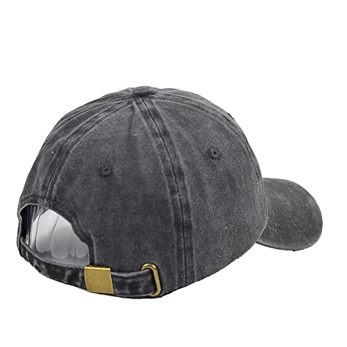 Image of HHNLB Bigfoot Hat, Embroidered Adjustable Wash Retro Cotton Denim Big Foot Sasquatch Baseball Cap