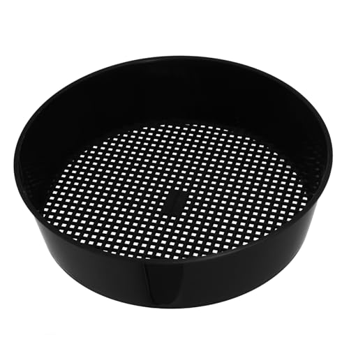 CHILDWEET Cedazo De Jardín Plástico Resistente para Jardinería, Bandeja Redonda Cedazo De Suelo y Rocas, Filtro De Grava Pequeña y Arena para Plantas, Cribado Preciso para Compost y Tierra