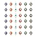 Holibanna 30 Pcs Émail Evil Eye Charms Connecteurs 8Mm Evil Eye Enamel Pendentifs Evil Eye Link Charms Connecteurs pour Bijoux Faire Boucle Collier Collier DIY Craft (Couleur Aléatoire)