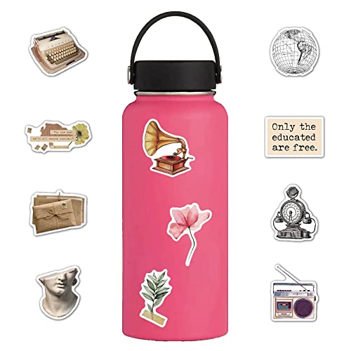 50pcs Scrapbook Stickers Set, Personalized Retro Design Scrapbooking Stickers, Vinyl Decal Graffiti Stickers for Laptop, Art, Crafts, MacBook, Skateboard, Luggage, Bullet Points, Bumper Stickers