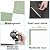 Alow 20pcs Peel and Stick Floor Tile Waterproof, Light Green Vinyl Flooring Easy to use, Peel and Stick Flooring Suit for Bathroom,Kitchen,Toilet(12inX12in)