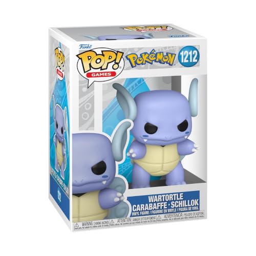 Funko Pop! Games: Pokemon - Wartortle - Figura de Vinilo Coleccionable - Idea de Regalo - Mercancía Oficial - Juguetes para niños y Adultos - Figura Modelo para coleccionistas y exhibición