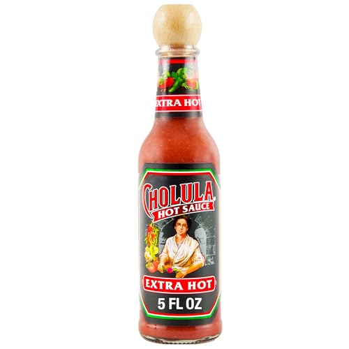 Cholula Hot Sauce, Extra Hot, Product of Mexico, Blend of Arbol & Piquin Peppers for Bringing Extra...