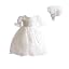 Cinda Robe De Baptême En Dentelle Avec Bonnet Pour Bébé Fille Cinda Robe De Baptême En Dentelle Avec Bonnet Pour Bébé Fille