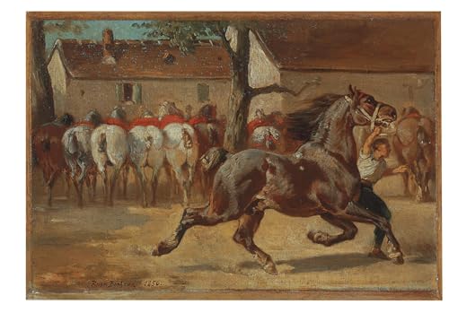 Peintures Cheval au trot Rosa Bonheur pour habiller un grand mur vide | Tableau 60x90