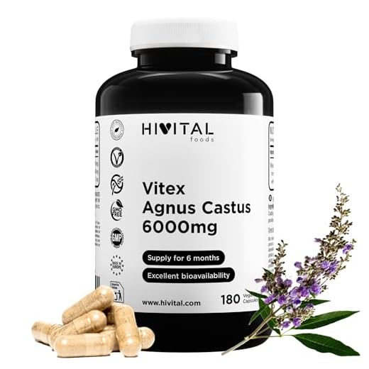 Vitex Agnus Castus Sauzgatillo 6000 mg. 180 cápsulas veganas para 6 meses. El Vitex Agnus Castus o Sauzgatillo ayuda a recuperar el equilibrio hormonal femenino y a reducir el dolor premenstrual.
