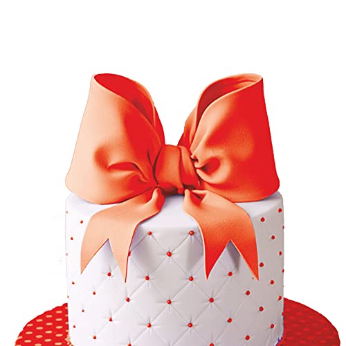Image of BLOSSOM White - Red Sugar Paste /Fondant for Cake Decorating, 200g - Pack of 2 (400g Total Pack Size)