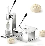 Nuxyyds Machine Manuelle De Fabrication De Petits Pains, Moule De Fabrication De Petits Pains Farcis Cuits à Vapeur en Acier INOX, Fabricant De Baozi De Bureau Commercial, 400 500PCS/H