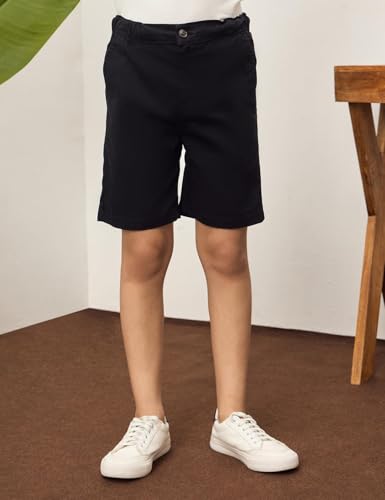 Image of Amazon Brand - Symbol Boy's Cotton Chino /Cargo Shorts | Elasticated Waistband | Age 6-14 Years