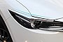 Kadore for Mazda CX-5 CX5 2023 2018-2021 2022 Chrome Front Headlights Lamps Eyebrow Cover Trim Strip 2-pc