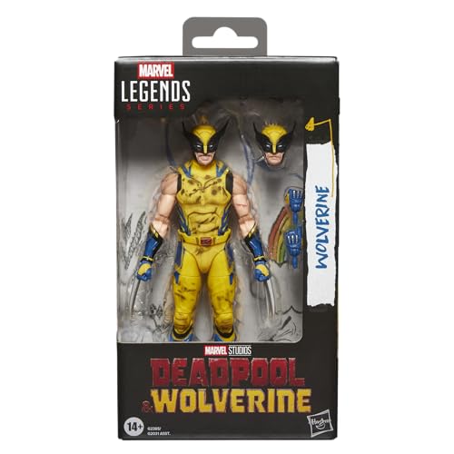 Marvel Legends Series Wolverine, Marvel Studios' Deadpool & Wolverine Movie Collectible 6-Inch Action Figure Gift