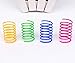 ISMARTEN Cat Spring Toy (60 Pack), Cat Kittens Toys Plastic Coil Spiral Springs for Swatting, Biting, Hunting, and Active Healthy Play (Random Color)