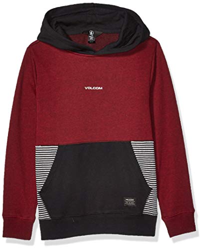 Volcom Forzee P/O – Felpa con Cappuccio per Bambini, Bambino, Felpa con Cappuccio, C4131905, Cabernet, S