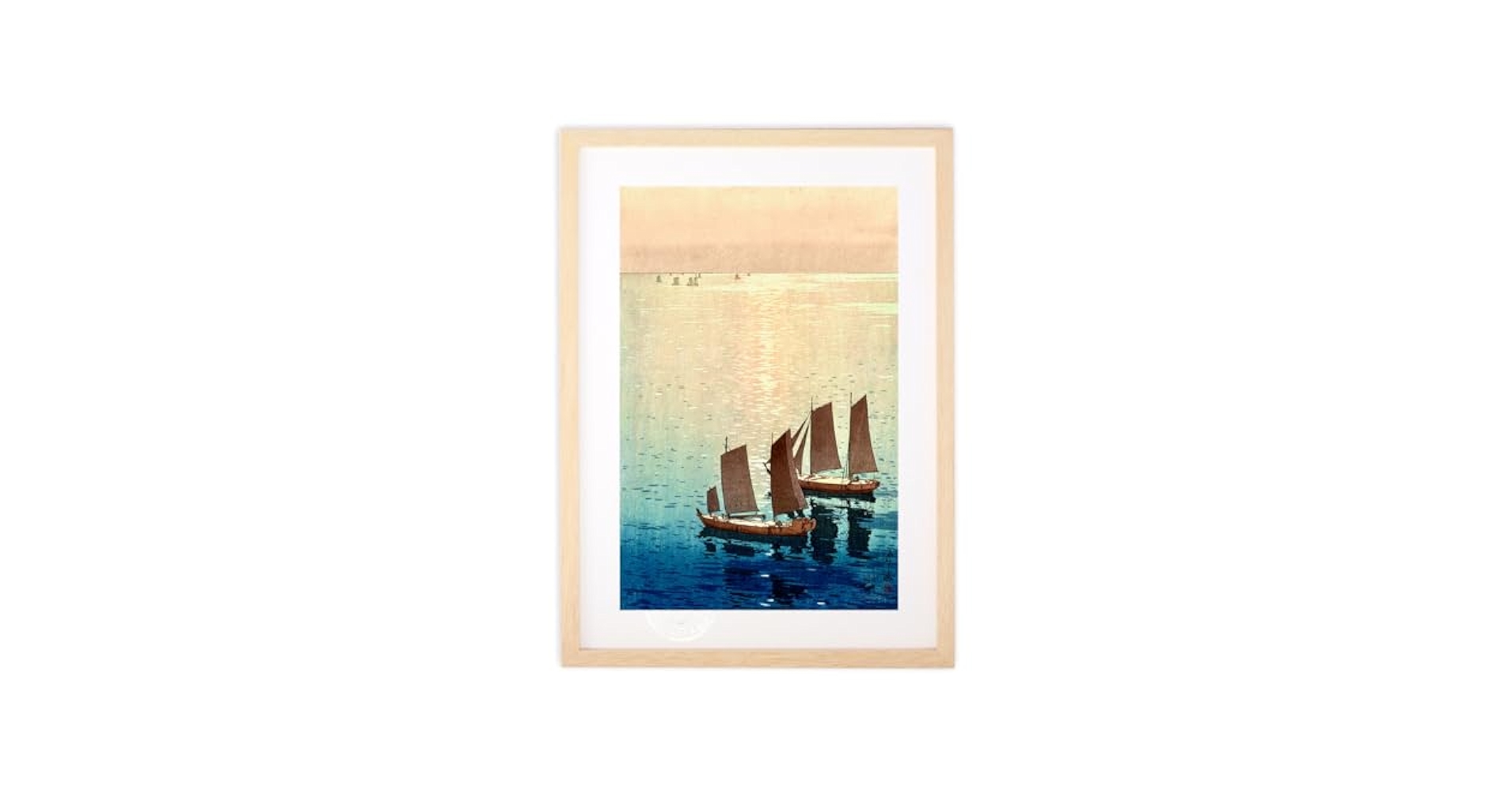 吉田博、【モレーン湖】、希少な額装用画集より、新品額装付、状態良好 版画 絵画 名画 日本画 モレーン湖 吉田博 インテリア 壁掛け 額