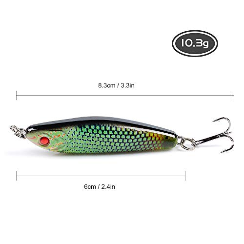 Isca de pesca, Andoer 6cm 10,3g Lápis isca pesca isca afundar iscas artificiais isca dura pesca equi