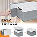 Large Closet Storage Baskets Bins with Lids 4 Pack, Storage Baskets for Organizing Shelves Nursery Bedroom, Home Dorm Closet Organizers Cubes for Clothes Toys Blanket Book - Stackable -14x10x9.5