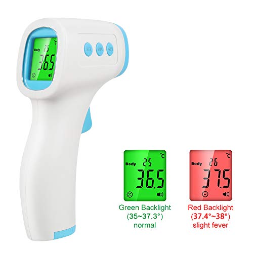 Non-Contact Infrared Thermometer Forehead Thermometer Accurate Digital Temperature Gun, Portable Body Basal Thermometer