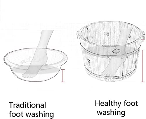 Balde de spa para pies de madera 26 cm miniatura 5