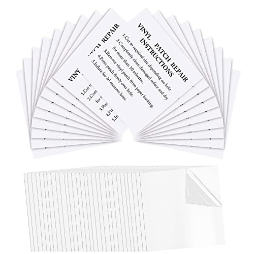 MIRFURT 60pcs Patch Réparation Transparent,Transparent Rustine étanches Tente Camping Transparent Imperméable Tenacious Rustine Matelas Gonflable Rustine Auvents Gonflables Piscine 7x7cm Cover
