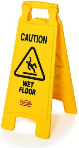 Floor Sign - "Caution Wet Floor" - 2-sided