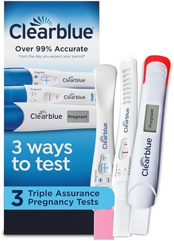 Clearblue Triple Assurance Pregnancy Test Kit, Home Pregnancy Tes...