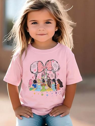Image of Magic Kingdom Shirt for Girls - Princess Magical Shirts Cute Graphic Kids Toddler Holiday Vacation Tee Top