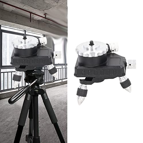 Base de ajuste de nível, adaptador de ajuste fino a laser de altura ajustável 360 ° rotativo Fácil d