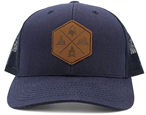 Image of KBETHOS Men's Women's Explore The Outdoors Mountains Scenery Unisex Trucker Baseball Cap