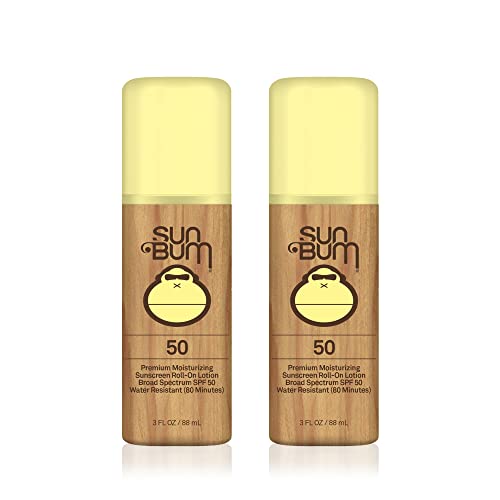 Sun Bum Original Spf 50 Sunscreen Roll-On Lotion | Vegan And Reef Friendly (Octinoxate & Oxybenzone Free) Broad Spectrum Moisturizing Uva/Uvb Sunscreen Lotion With Vitamin E | 3 Oz | 2 Pack #TOP19