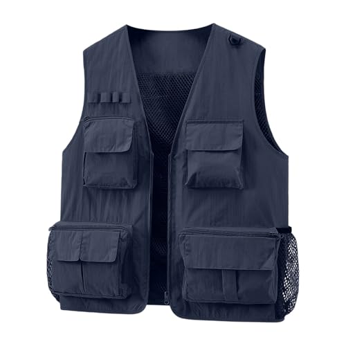 Chaleco de pesca para hombre ideal para rutas de safari y trekking en verano