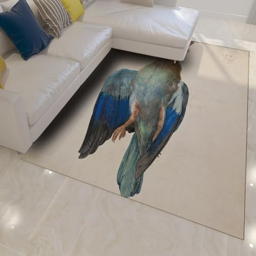Tapis Renaissance bleu peinture classique 120x180cm - 3