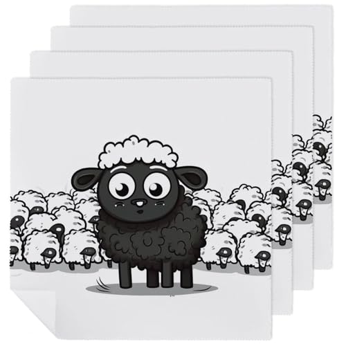 Servilletas de Tela Cuadradas 47.5x47.5 cm Polyester miniatura 1