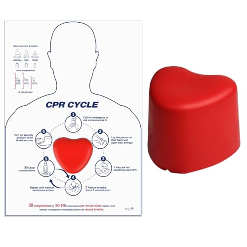 Image of CPR Saver Training Kit CPR Training Model Hands Only CPR Compression First Aid Teaching Exercises Tool for Medical Students, Emergency Teachers, Medical Staff