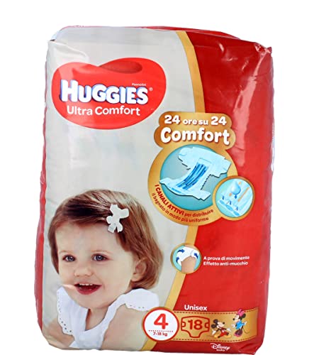 Huggies Ultra Comfort Pannolini Taglia 4 (7 - 18 kg)