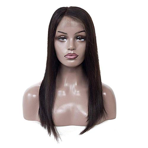 GJBXP wave wigs 4 * 13 lace front wigs middle part long straight black wig 14inch 18inch