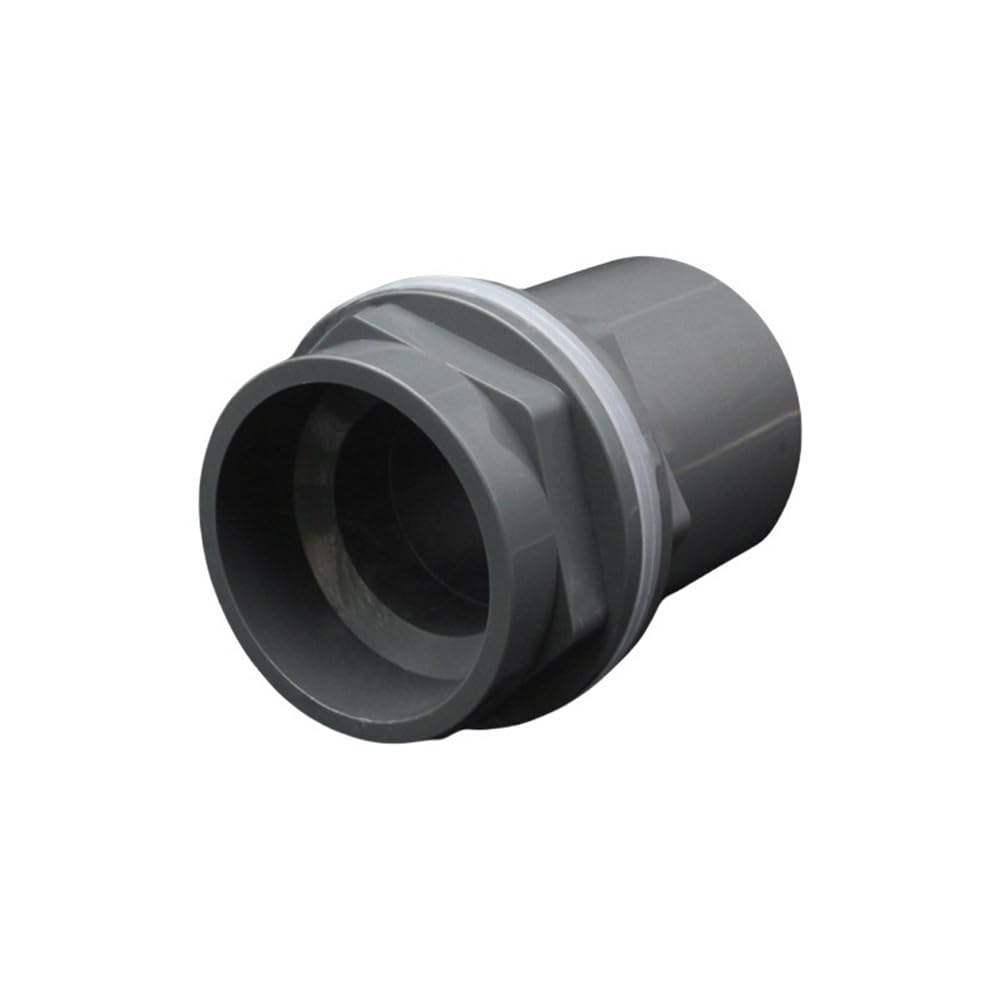 Pipe Drainage Joint Aquarium Pond Bulkhead Connector 20/25/32/40/50mm, Pipe Drain Fitting for Fish Tank 1pc(Gray,20mm)