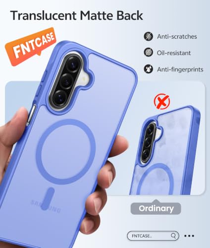 Image of FNTCASE for Galaxy A17 /A16 5G Phone Case, Fit for Magsafe, Screen Protector | Translucent Matte, 14FT Military Grade Drop Protection, Slim Shockproof Protective, for Samsung A 17 A 16 Cover, Ultramarine