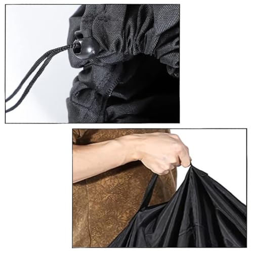 Car Seat Travel Bag Black Folding Cart Storage Bag with Backpack Straps Car Seat Dust Cover Large Gate Check Bags by Qyuanzh - Image 5