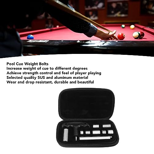 Kit de boulons de poids de queue de billard en SUS et aluminium robuste
