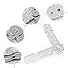 AUXBC 2Pcs Heavy Duty Adjustable Angle Hinge, 90 to 180 Degree Angle Adjustment Mechanism DIY Furniture Hinges for Sofa Bed, Cupboard, Recliner, Little