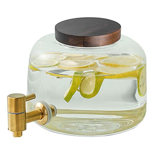 Dispenser per bevande in vetro con beccuccio, per feste, mini dispenser per succhi da 2,5 l, per bevande fredde e calde, da -20 ℃ a 150 ℃