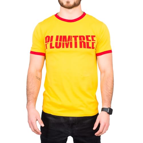 Scott Pilgrim Shirt Plumtree Band Logo Gold T-Shirt Tee for Cosplay Costume