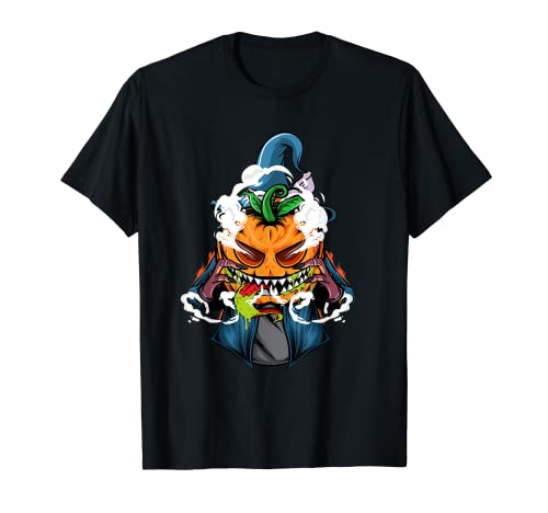 Bomba de humo de calabaza de Halloween espeluznante Jack O'Lantern Camiseta