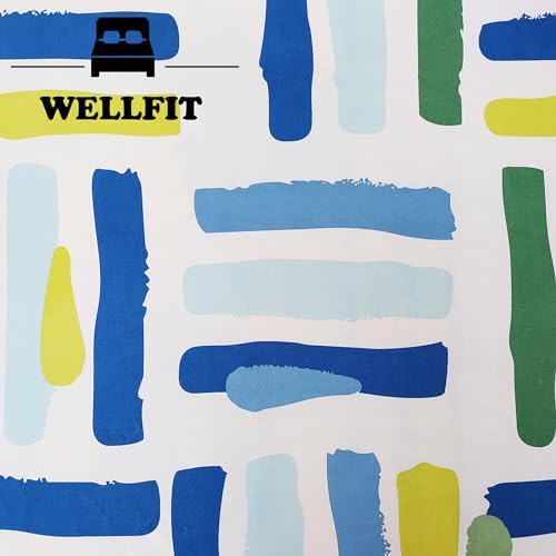 WELLFIT® Cotton Mattress Cover for Single Bed with Zip/Chain / 3×6 ft / 36×72×5 inch