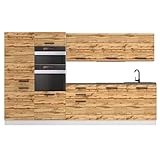L'ensemble de meubles de cuisine est composé du meilleur panneau de meubles Decor Econatura. Chaque armoire est livrée avec un manuel de montage et le matériel de montage nécessaire. L'ensemble de cuisine présenté peut être librement combiné, car chaque meuble de cuisine a son propre plan de travail, selon la version, ou il peut également être acheté séparément. Revêtement frontal ultra-brillant réalisé avec la technologie Durinium Mega Gloss.