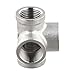 UrbanHui 5 Way Internal Thread Fittings With Female NPT Ports Made Of 304 Stainless Steel For Oil, Water, And Industrial Pipeline Systems(1/2 INCH)