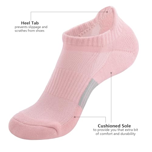 Running Ankle Socks Womens Cotton Athletic Cushioned Socks3